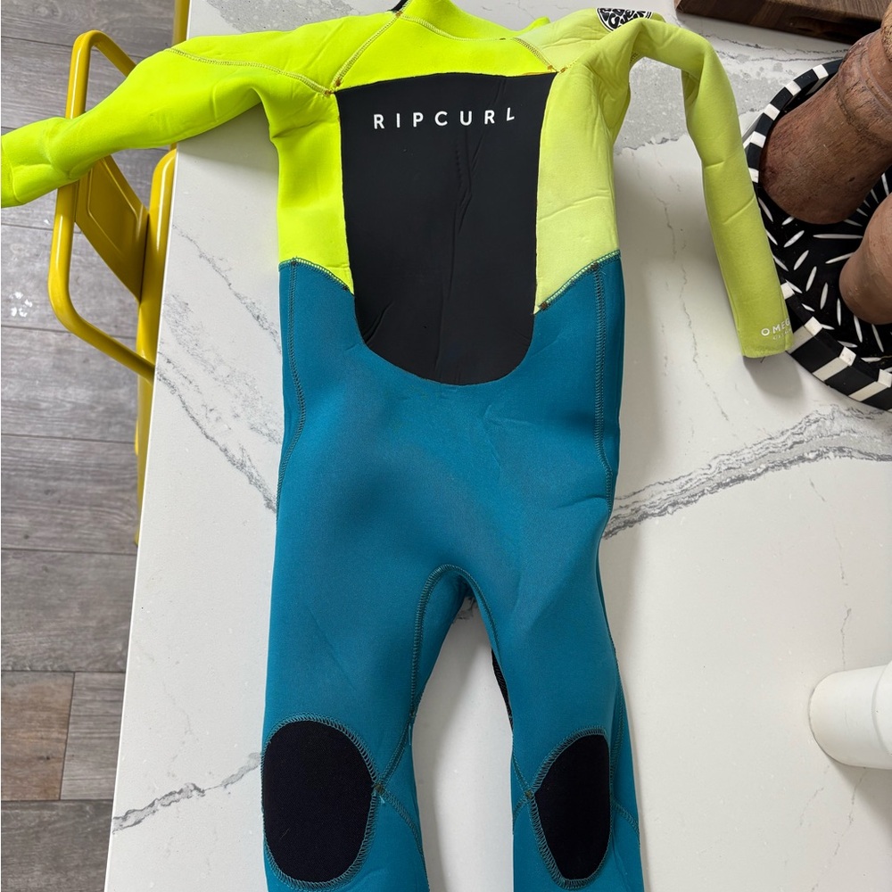 Omega Lime Green and Teal Wetsuit